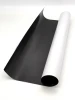 Self-adhesive magnetic strip by the meter, 61cm wide - Graphic design. Black background with a smooth white surface.