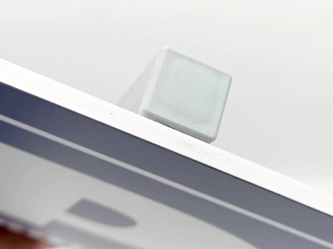 Aluminum post for signs - Graphic design. Gray square element on a white background.