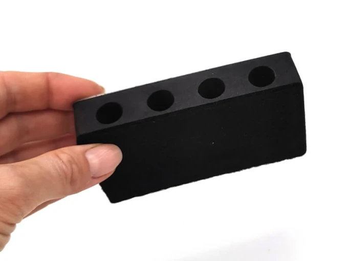 Sponge and holder for markers/pens. Reusable adhesive for easy sticking and removing - Graphic design. Simple shape.