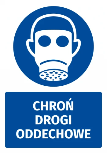 Mandatory Safety Sign Information Sticker Protect Your Respiratory Tract