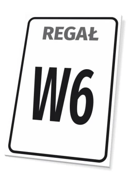 Shelf label sign - Graphic design. Simple style with black letters on a white background.