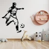 Decorative sticker Soccer Player 2553 - Child\'s room setup with light-colored walls, wooden floor, and toys.