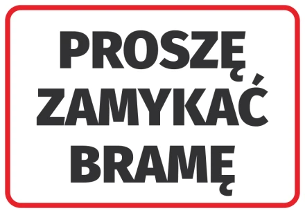 Sticker Please Close The Gate