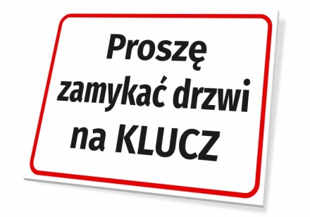 Information Sign Please Lock The Door