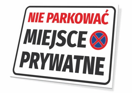 Information Sign Do Not Park Private Place