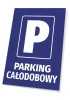 24/7 Parking Sign - Simple design featuring a large letter P and the text "24/7 Parking".