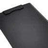 Magnetic A4 writing pad with handle, featuring a simple black surface, clip, and measurement line.