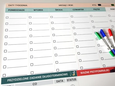 Individual Dry Erase Board 70 X 50 Cm, On 5Mm Pvc, Glossy Surface