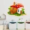 Magnetic dry-erase board shaped like a snail house and mushroom - graphic design.