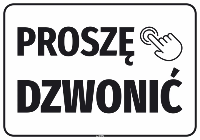 Please call sticker - Graphic design. Large text with "Please call" and a hand icon.