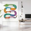 Dry-erase board with educational graphics, perfect for creative planning in a modern office.