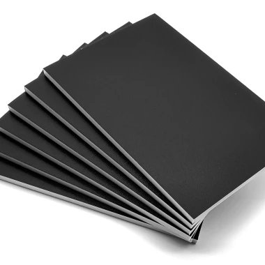 A5 chalkboard - Graphic design. Simple black rectangular shape with a smooth surface.
