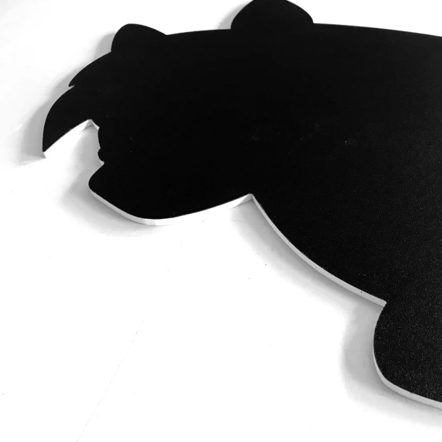 Chalkboard magnetic board for kids, Horse 267 - Graphic design in horse shape with clear contours, black color.