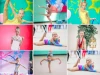 Photo poster 30x40 cm - Graphic design. Set of images featuring a girl in various poses.