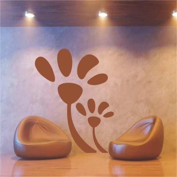 Stylish klasik 241 sticker in warm brown, perfect for a modern living room with a cozy vibe.