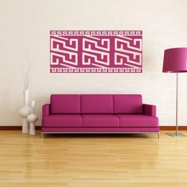 Mexican pattern 94 in vibrant colors, perfect for a modern living room, adding energy and character.