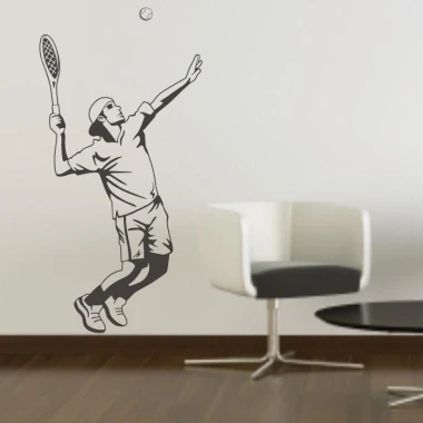 Stylish tennis sticker 1171, perfect for a modern living room, adding energy and a sporty touch.