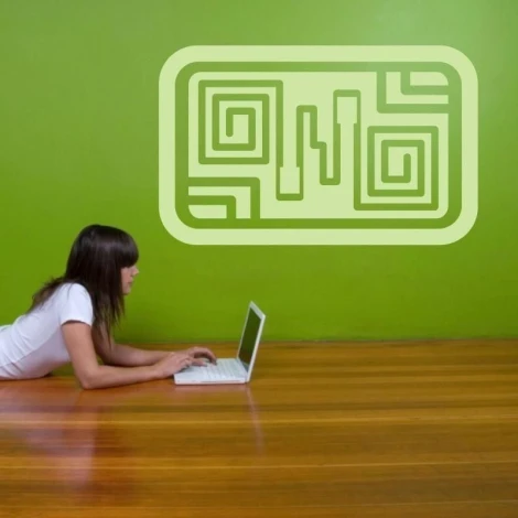 Mexican painting template 05 in vibrant green, perfect for a modern office, adds charm.