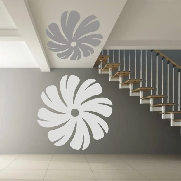 Elegant klasik 142 sticker featuring subtle flowers, perfectly complementing a minimalist style.