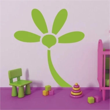 Classic sticker 248 in cheerful pastel colors decorates the wall in a joyful children\'s room.