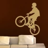 Stylish bike sticker 007 in a minimalist interior, perfect for a modern living room or youth room.