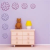 Klasik 141 painting template in a pastel children\'s bedroom, adorned with delicate floral motifs.