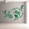Floral painting template 039 in a minimalist interior, adding freshness and natural charm.