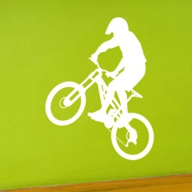 Dynamic painting template bike 006, perfect for a modern youth room, adding energy and style.