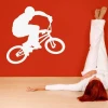 Dynamic painting template bike 011, perfect for a modern youth room, adding energy.