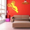 Dynamic painting template bike 004 in vibrant color, perfect for a modern living room or office.
