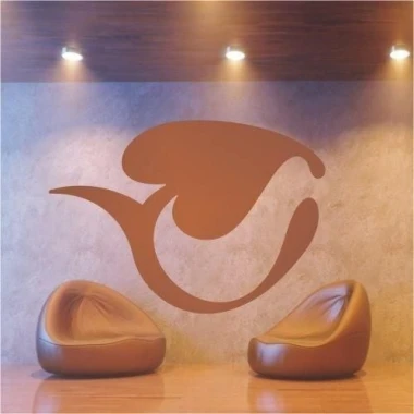Elegant klasik 403 sticker in brown, perfect for a modern living room, creating a warm and inviting atmosphere.