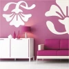 Stylish klasik 412 white sticker, perfect for a modern living room with a fuchsia sofa and pink accents.