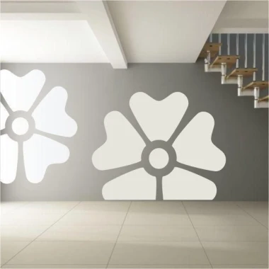 Stylish Classic 417 sticker with floral design perfect for brightening up a modern living room.
