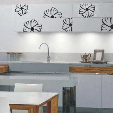 Elegant Klasik 115 floral painting template, perfect for modern kitchens, adding a touch of style.