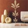 Klasik 006 painting template - Living room design with warm brown wall shades and minimalist furniture.