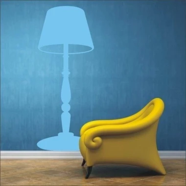 Stylish lamp sticker 1049 in pastel shade, perfectly complementing modern interiors.