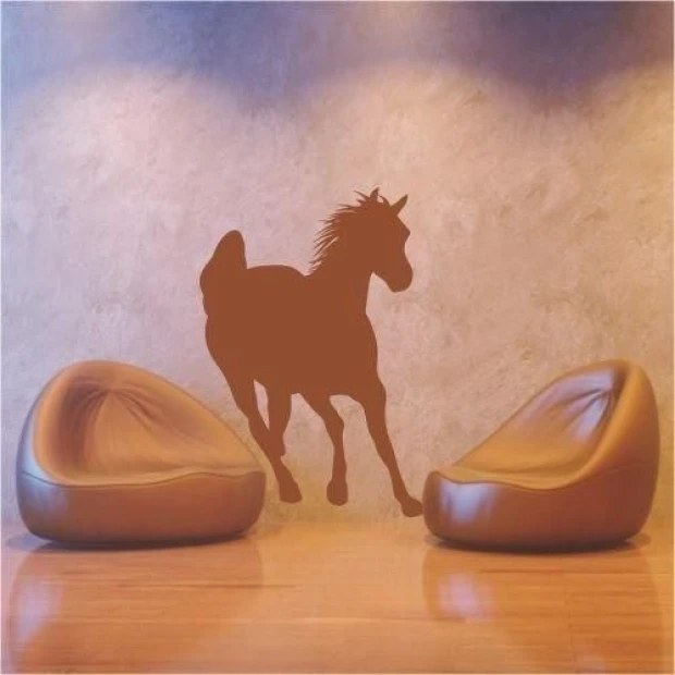 Stylish horse sticker, perfect for modern interiors, adding character to your space.