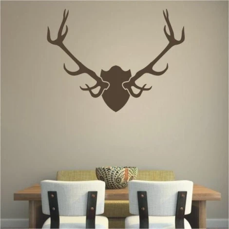 Stylish brown antlers, perfect for modern interiors, adding character to any room.