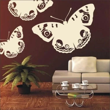 Stylish butterfly painting template 004, perfect for a modern living room, adding lightness and elegance to the wall.