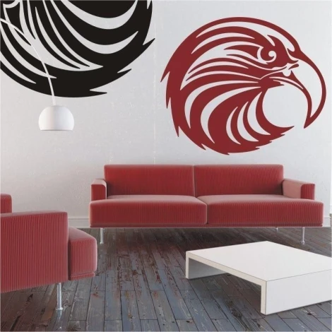 Stylish eagle sticker 0806 in a modern living room, adding character and dynamism to the space.