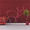 Stylish animal sticker 19 for a modern living room, adding character with its minimalist design.