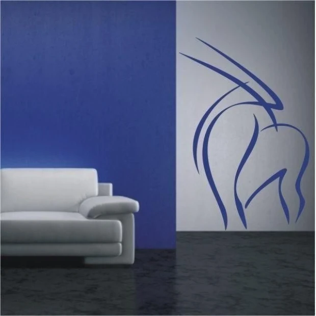 Stylish Animals sticker 21 for a modern interior, perfect for enlivening a minimalist living room.