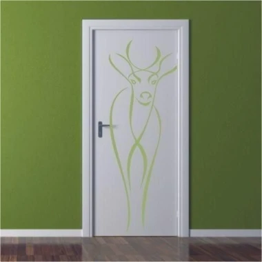 Stylish animal sticker 23, perfect for a modern children\'s room in pastel shades.