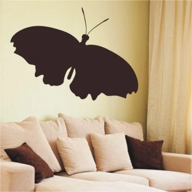 Butterfly 018 in elegant dark brown adds character to a cozy living room interior.
