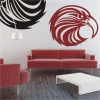 Dynamic eagle painting template 0806 in a modern living room, adding character and elegance to the space.
