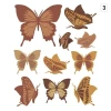 Multicolored butterfly stickers in warm brown tones, perfect for brightening up a child\'s room.