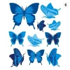 Multicolored butterflies in shades of blue, perfect for brightening up a child\'s room or creative space.