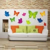 Multicolored butterflies set 1320 brighten a modern living room, adding a cheerful, fresh accent.