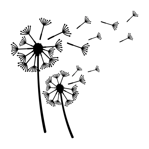 Dandelion painting template 1318 perfectly complements a modern room, adding lightness and a touch of nature.
