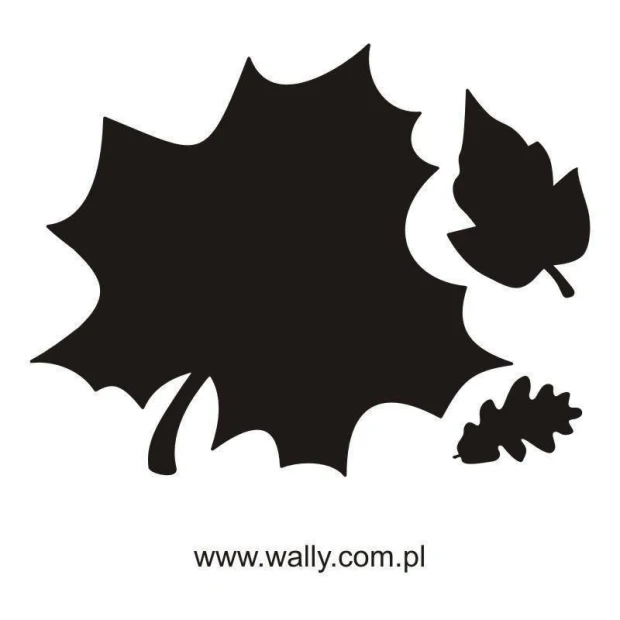 Elegant chalk sticker 027 with leaves, perfect for modern interiors, adding character to any space.